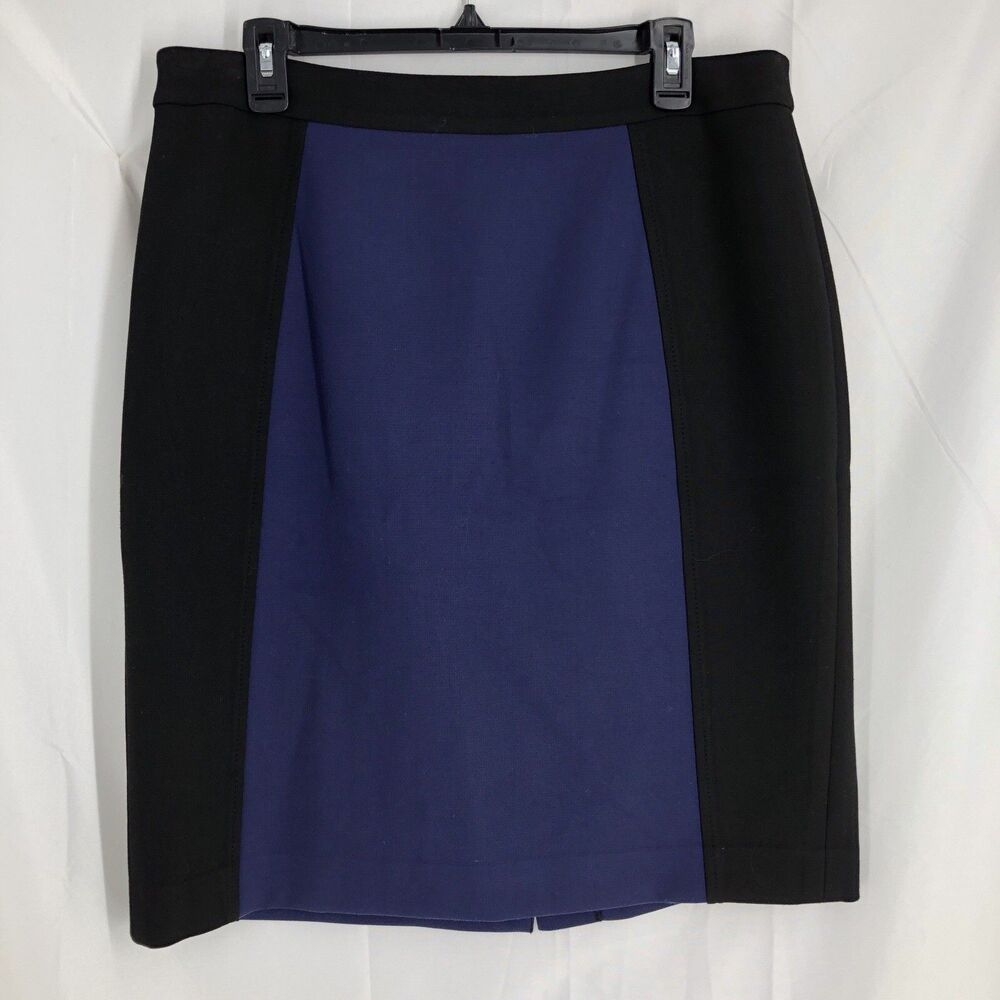 Halogen color block pencil skirt, Black And Blue Size 12